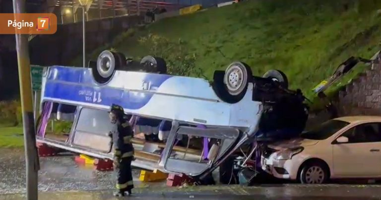 Fatal accidente en Chiguayante: conductor de micro habría dado positivo a cocaína