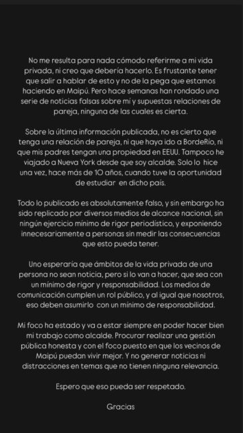 Tomás Vodanovic responde a rumores de romance con periodista de CNN