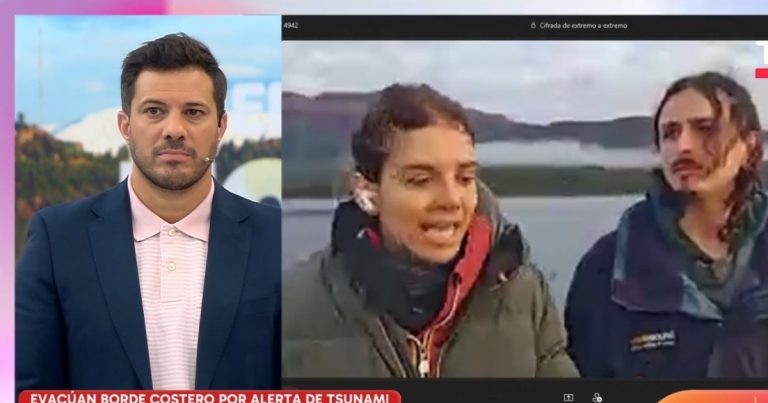 María Luisa Godoy vivió alerta de sismo en Estrecho de Magallanes: está grabando Chile Conectado