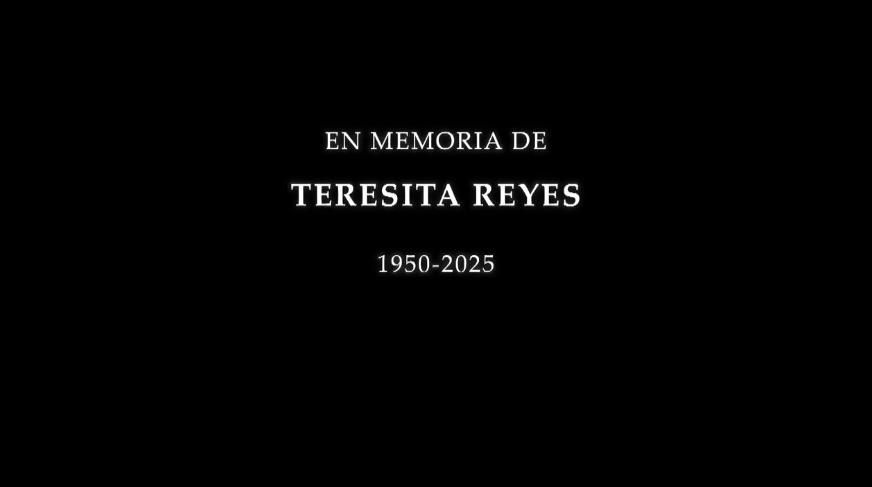 Homenaje a Teresita Reyes.