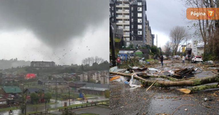 Tornado azotó Puerto Varas: dejó techumbres dañadas y alerta en tres regiones
