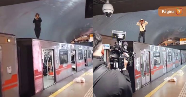 Descontrol en Metro La Cisterna: vendedores ambulantes generaron violentos disturbios en pleno andén