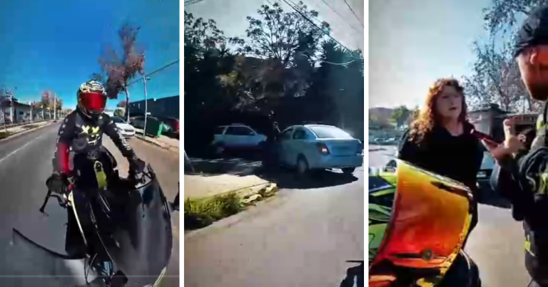 VIDEO| Motociclista detuvo a mujer que atropelló a adulto mayor e intentó fugarse: 