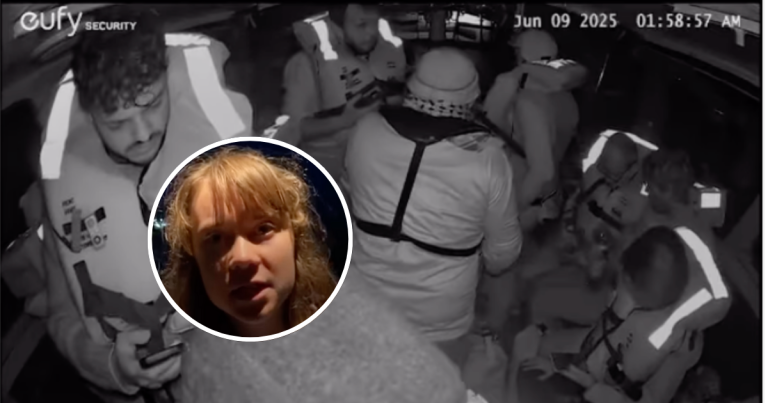 Greta Thunberg denuncia “secuestro” tras interceptación de barco humanitario rumbo a Gaza