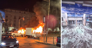 Asaltan tienda París de Valparaíso: atacaron con armas, quemaron autos y lanzaron miguelitos