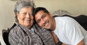 Rafael Araneda y su madre