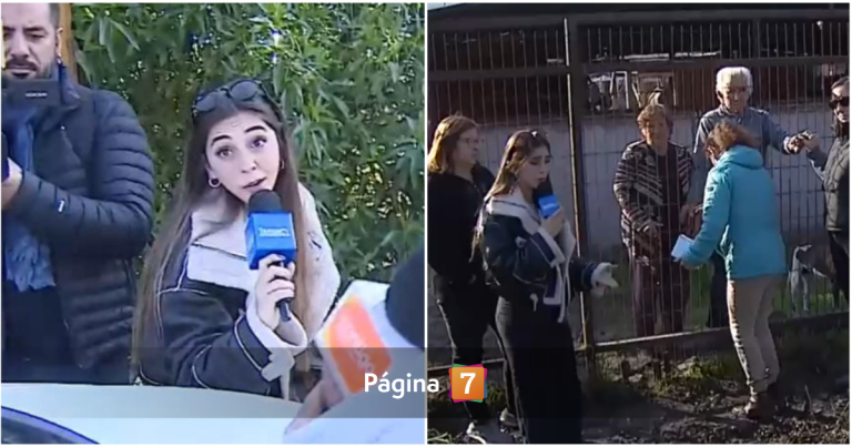 Equipos de Canal 13 y CHV vivieron tenso momento mientras cubrían caso de abuelitos en Padre Hurtado