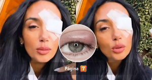 Afección ocular de Pamela Díaz