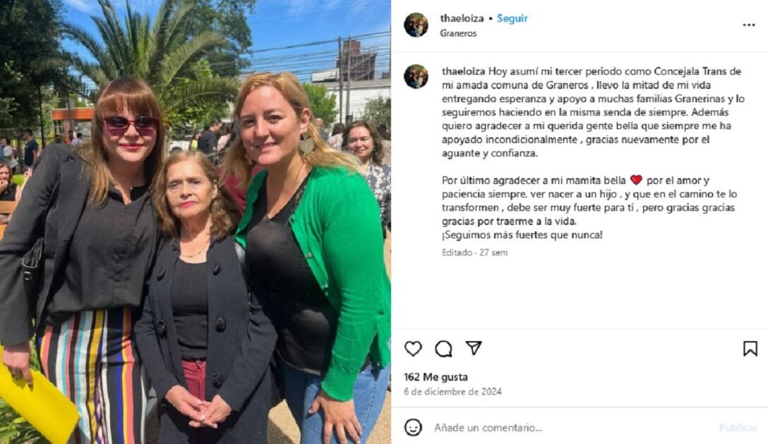 La concejala de Graneros, Thae Loiza, se encuentra bajo investigación por la Fiscalía de Alta Complejidad de la región de O'Higgins, tras ser acusada de presentar una serie de certificados médicos falsos para justificar sus inasistencias a las sesiones del Concejo Municipal.