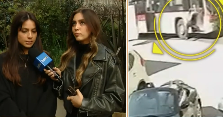 Joven arrastrada por micro en Vitacura: 