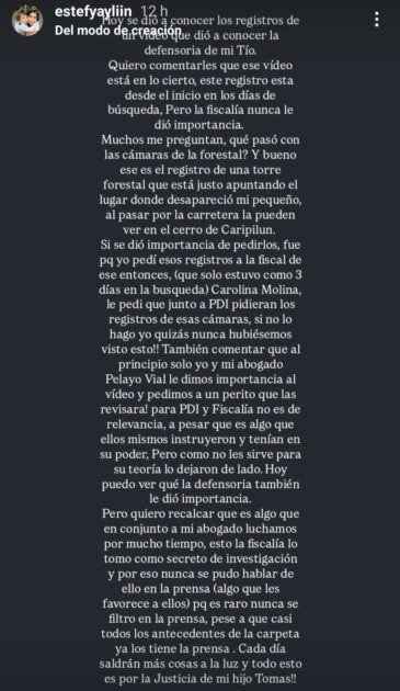 Estefanía Gutiérrez, madre de Tomás Bravo, alzó la voz por inédito video 