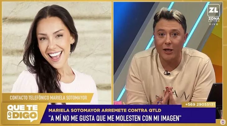 Mariela Sotomayor y tenso cruce con Sergio Rojas en Que te lo digo: "La envidia no tiene límite"