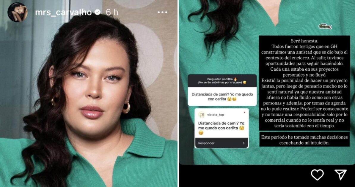 Michelle Carvalho explica por qué no prosperó su amistad con Camila Andrade: "Seré honesta"