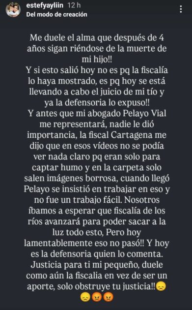 Estefanía Gutiérrez, madre de Tomás Bravo, se desahogó tras revelación de inédito video en el caso 