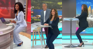 Priscilla Vargas sorprendió en 'Tu día' al imitar reacción viral de periodista colombiana