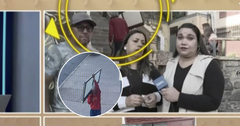 In fraganti: cámaras de Canal 13 captaron en acción a ladrón en Valparaíso y nadie se percató