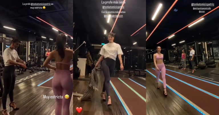 Las 'clases de pasarela' de Tonka Tomicic a Martina Kriskovich, candidata a Miss Universo Chile
