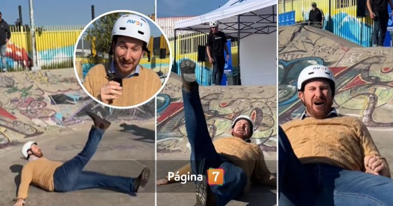 Max Luksic protagonizó fuerte caída en medio de actividad en Huechuraba: “Con porrazo y todo”