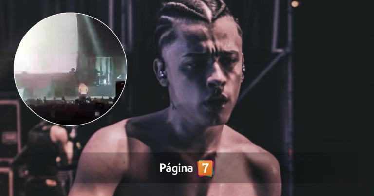 No salió como esperaba: Trueno sufrió fuerte caída durante su show en España