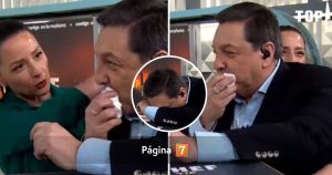 Julio César Rodríguez sufrió peligroso percance en matinal de CHV