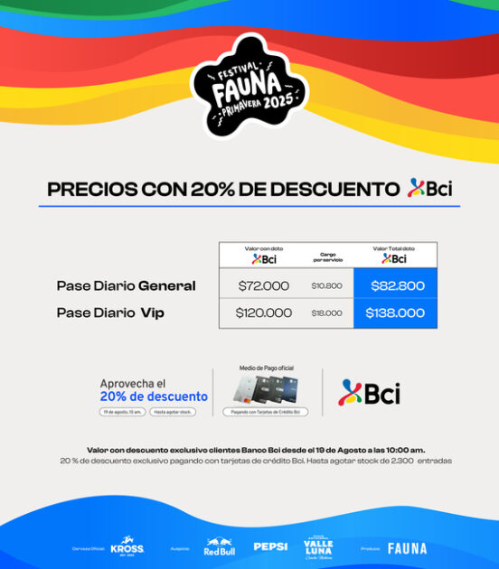 Festival Fauna Primavera 2025 ya llegó: revisa la venta de entradas y el line up internacional