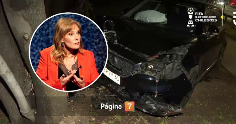 Hijo de Soledad Bacarreza protagonizó violento accidente en Las Condes: auto terminó destruido