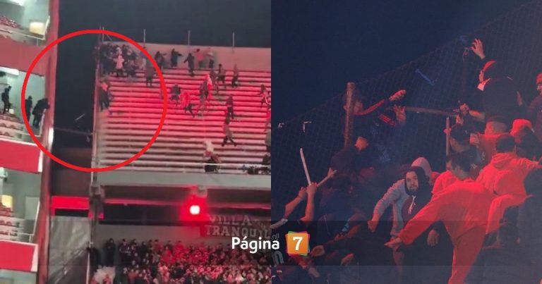 La verdad tras caso de hincha de la U que cayó al vacío en linchamiento en estadio de Independiente
