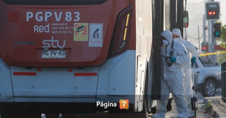 Hombre fue asesinado al interior de bus RED en Santiago