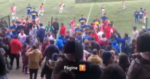 riña fútbol san pedro de la paz