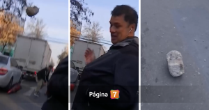 Tenso momento: lanzan piedras a Roberto Saa durante despacho en vivo desde Meiggs para Mucho gusto