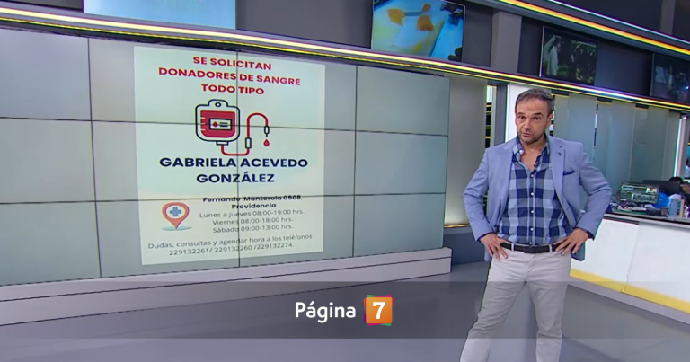 Rodrigo Sepúlveda pidió dadores de sangre en vivo para directora de Meganoticias