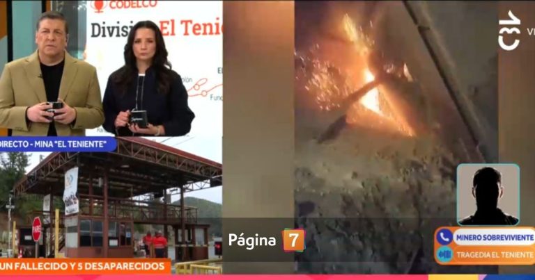 Sobreviviente de mina El Teniente detalló el caos tras derrumbe: “Una onda expansiva nos levantó”