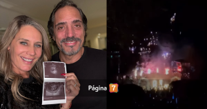 Corpóreos, baile y fuegos artificiales Rocío Marengo reveló sexo de su bebé con escandalosa fiesta