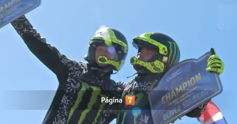 De llorar a coronarse en campeón de su categoría en Rally Chile Biobío: la emoción de Oliver Solberg