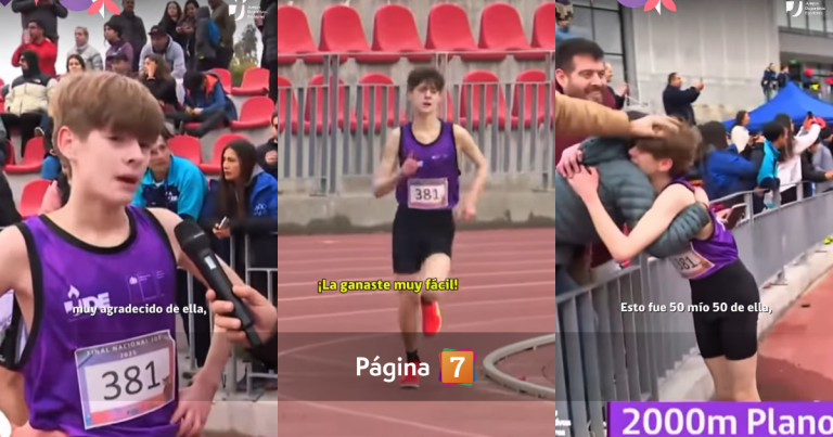 Tras 'condoro' de periodista: pequeño atleta emocionó con homenaje a su abuela durante entrevista