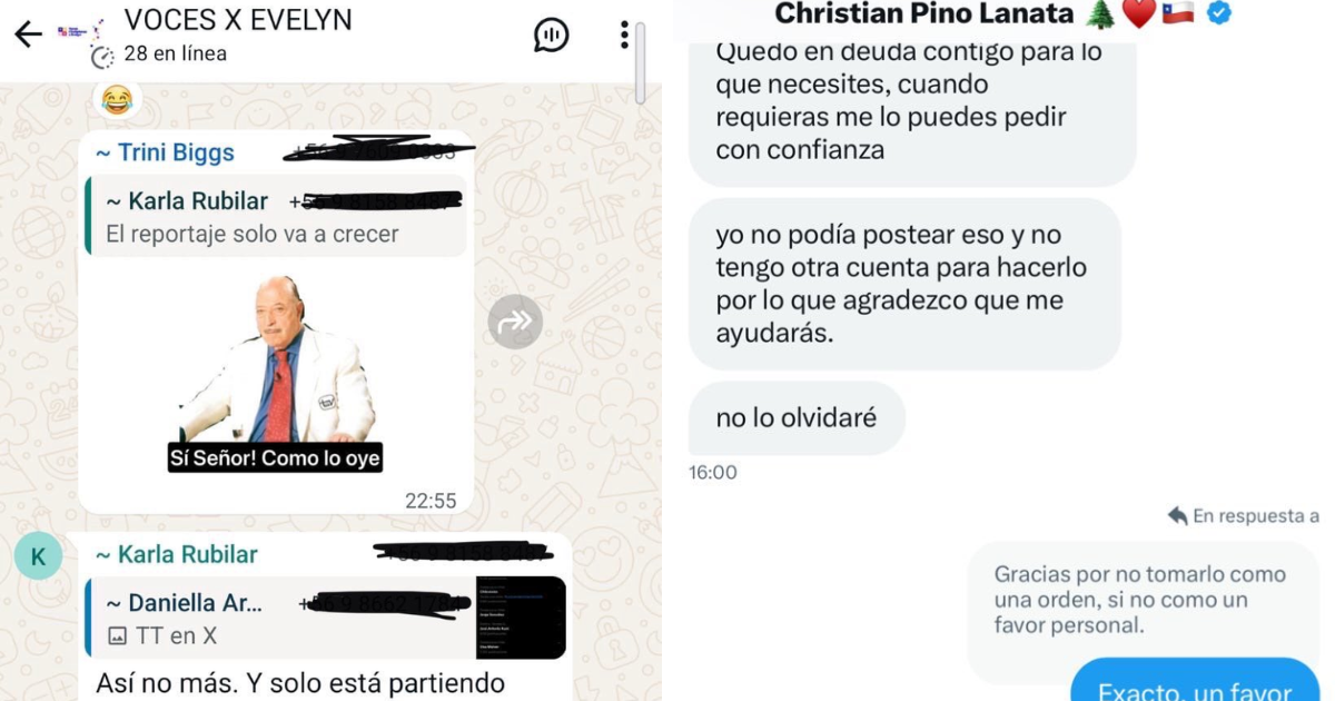 Chats filtrados Christian Pino