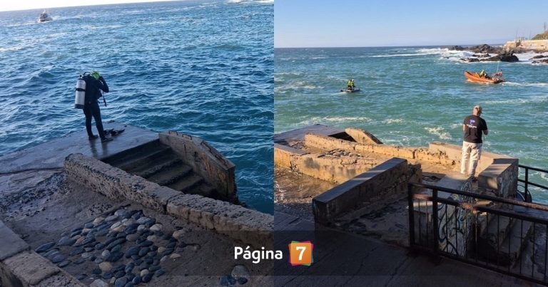 Valparaíso: intensa búsqueda de menor de 14 años que se lanzó al mar y no salió a la superficie