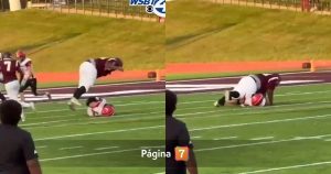 Jugador le quebró columna a rival con imprudente jugada de fútbol americano y madre grabó violenta escena