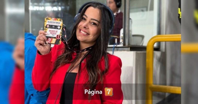 Larissa Riquelme, la 'Novia del Mundial', sorprendió con nueva faceta en partido de Perú y Paraguay