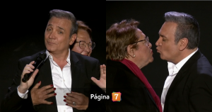 el coqueto momento de Luis Jara en el Festival del Guatón Loyola