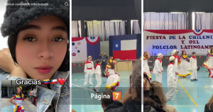Madre venezolana fue criticada por baile típico de su hija en acto del 18: "Son fiestas chilenas"