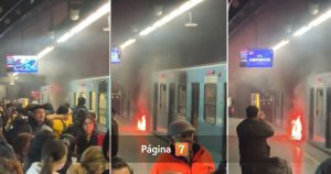 Pánico en Metro de Santiago: incendio en vagón de la Línea 5 obligó a evacuar a pasajeros