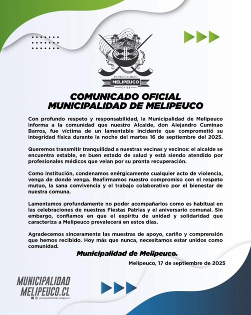 Revelan posible motivo que llevó a funcionario a arrancarle parte de la oreja a alcalde de Melipeuco