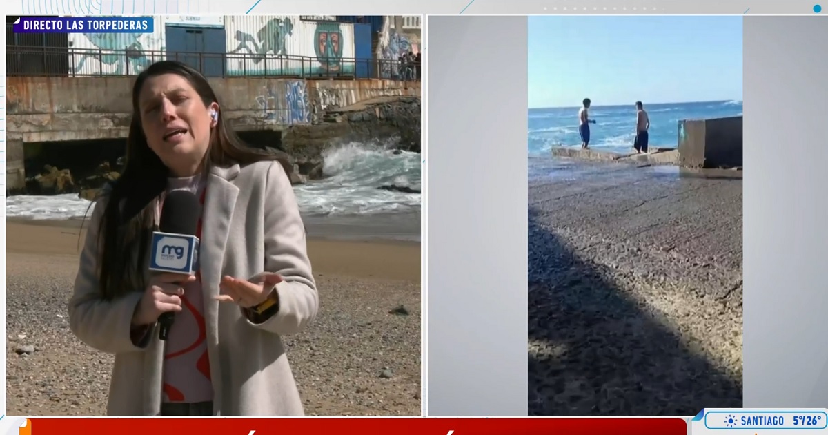 Revelan video de menor de 14 años desaparecido en playa Las Torpederas de Valparaíso justo antes de la tragedia