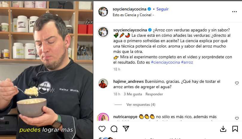 Heinz Wuth Ciencia y Cocina 