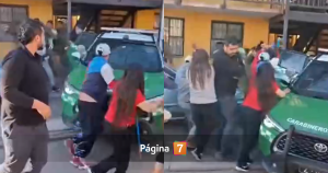 Turba atacó a carabineros que brindaron apoyo a familia amenazada de muerte en Talagante