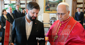 Presidente Gabriel Boric y Papa Leon XIV