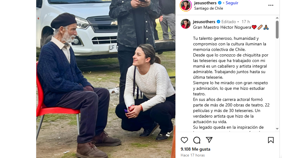 Hija de Carolina Arregui despidió con emotivas palabras a Héctor Noguera: "Me hizo estudiar teatro"
