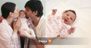 Imagen de Eugenia Lemos, Matías Kosznik y su hija Alegra