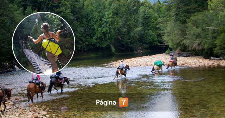 Todo por una selfie: turistas cayeron desde puente colgante en Cochamó